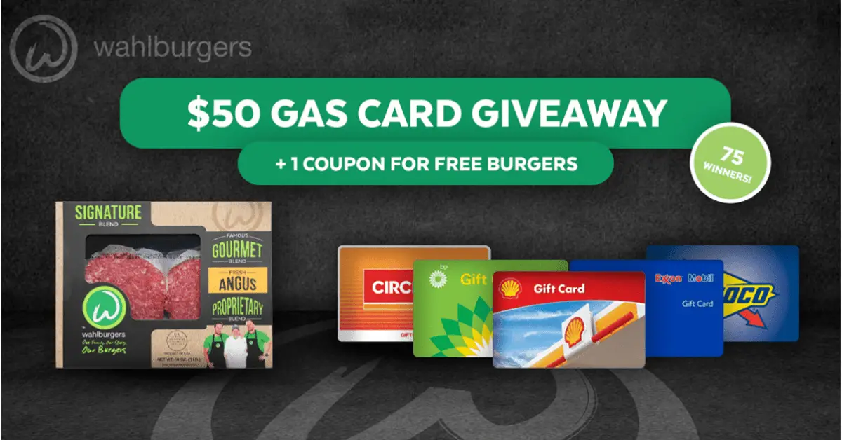Wahlburgers at Home Gas Card Giveaway
