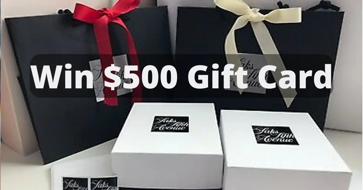 Win a $1500 SAKS Shopping Spree