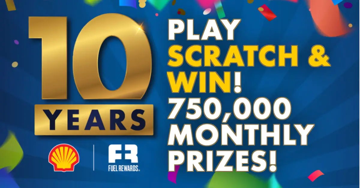 Fuel Rewards 10 Year Anniversary Instant Win Game