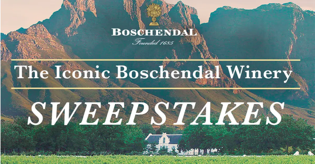 The Boschendal Winery South Africa Trip Sweepstakes