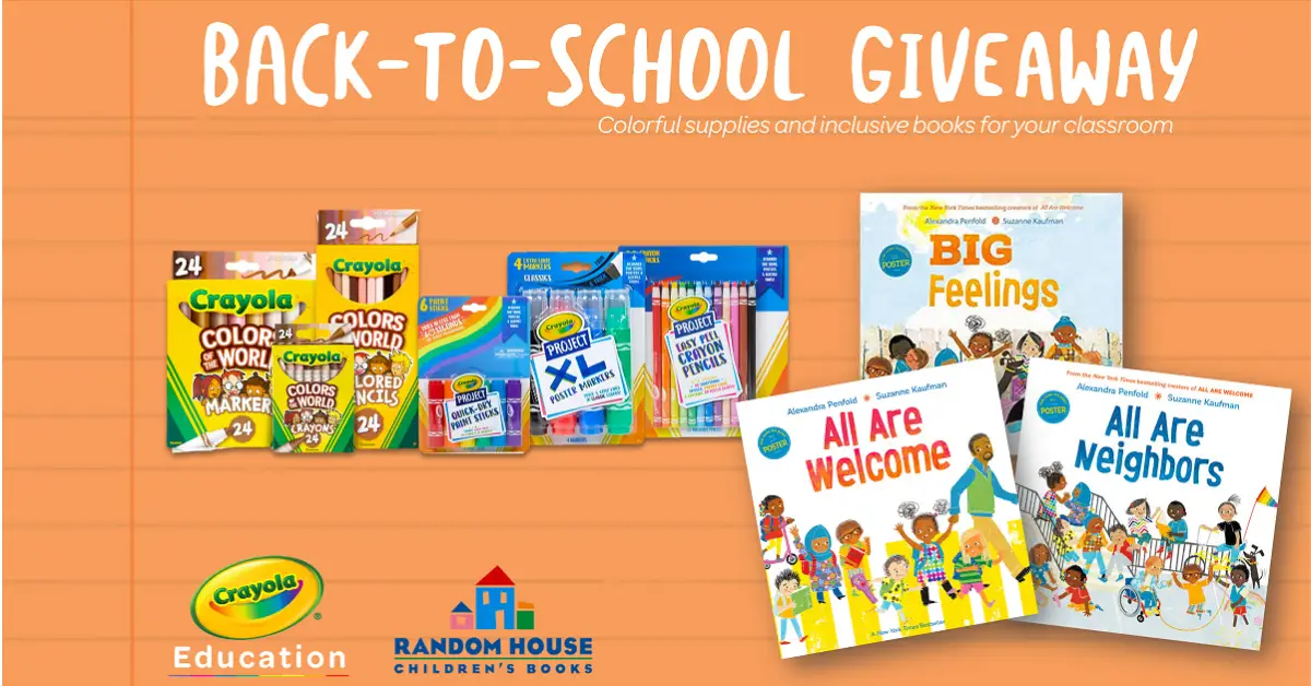 The Crayola Random House Childrens Books Back to School Sweepstakes
