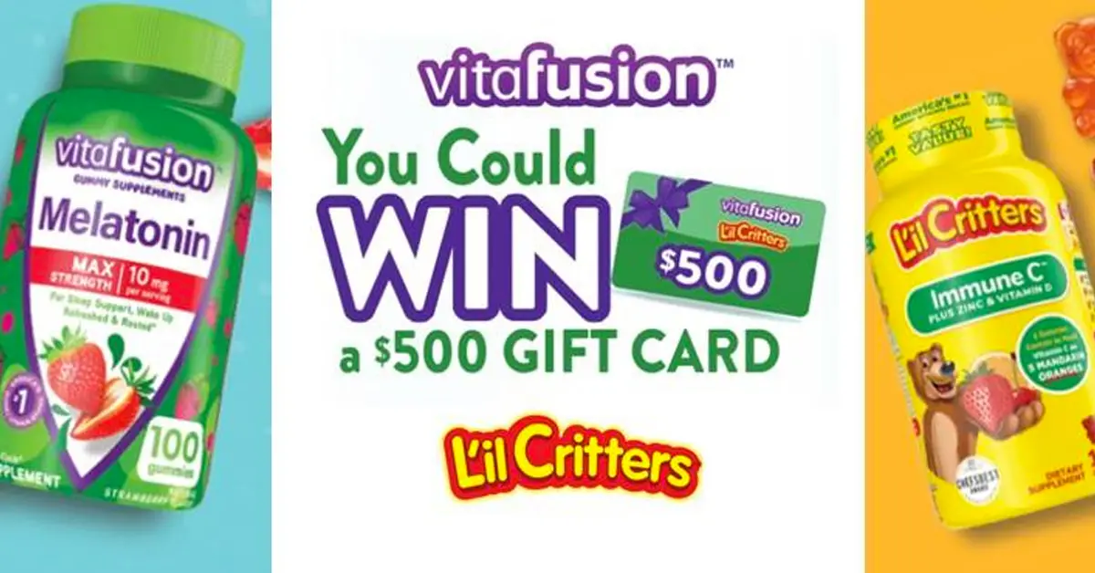 Vitafusion and Lil Critters $500 Gift Card Giveaway