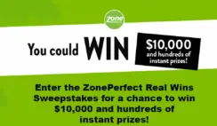 ZonePerfect Real Wins Sweepstakes and Instant Win Game