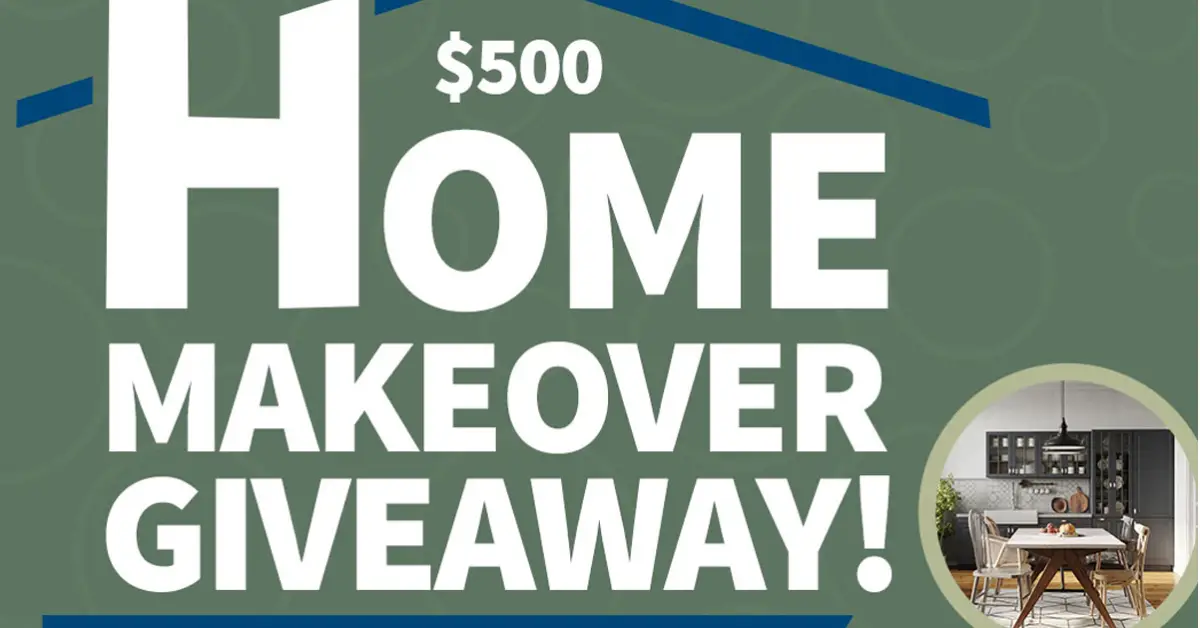 $500 Home Makeover Giveaway
