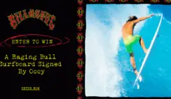 Billabong Raging Bull Surfboard Signed by Occy Sweepstakes