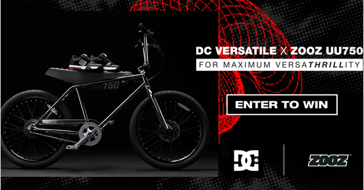 DC Shoes Zooz E-Bike x Versatile Shoes Sweepstakes