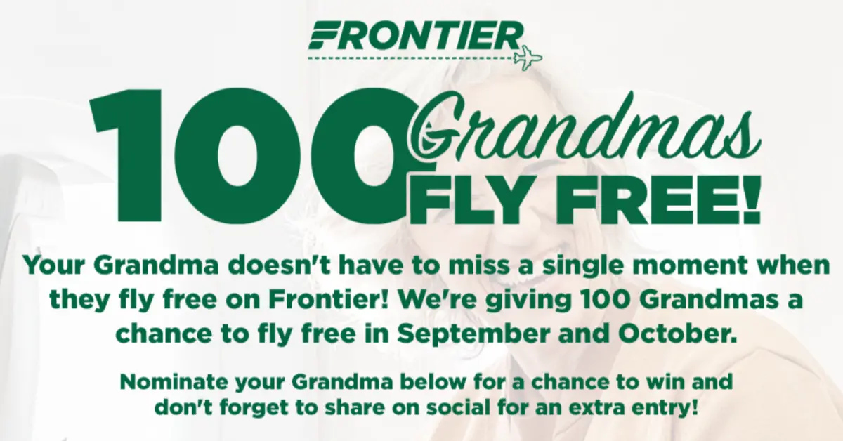 Grandmas Fly Free Voucher Giveaway