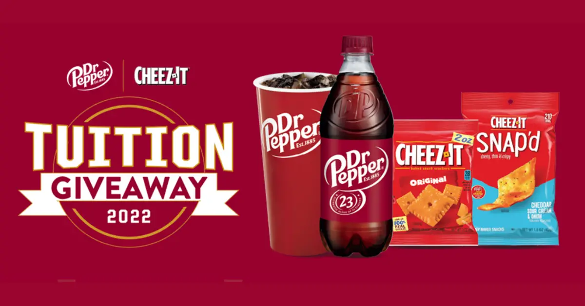 The Dr Pepper and CheezIt Tuition Giveaway and Instant Win Game