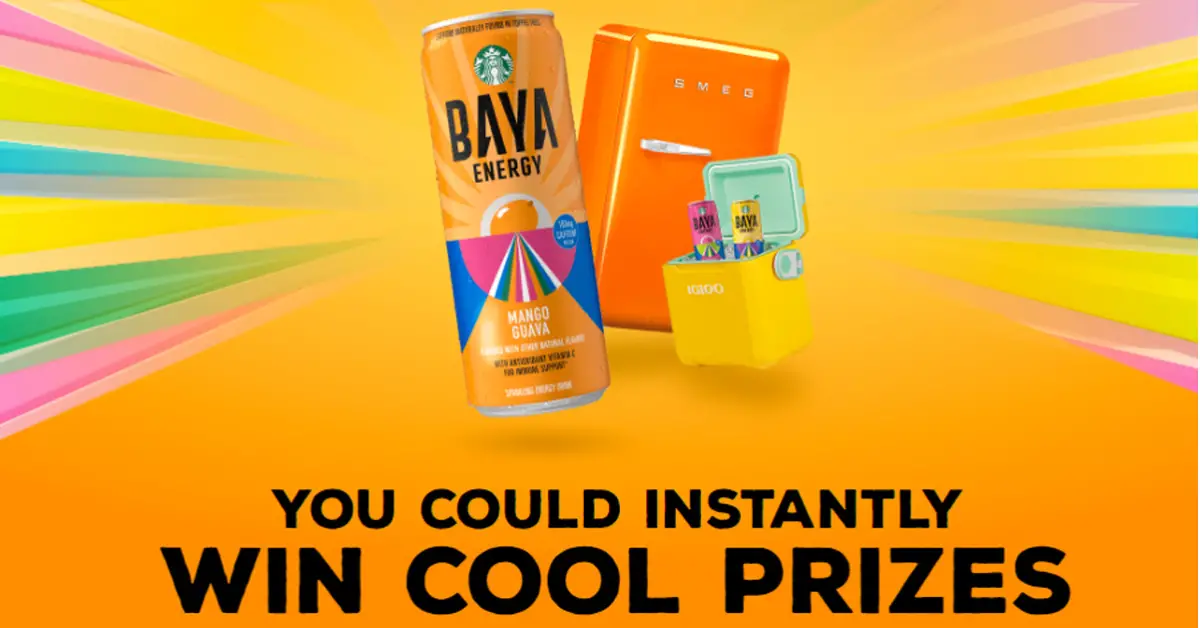 The Starbucks Baya Energy Drink Instant Win Game
