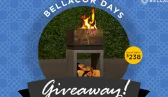 Wood Burning Outdoor Fire Column Sweepstakes