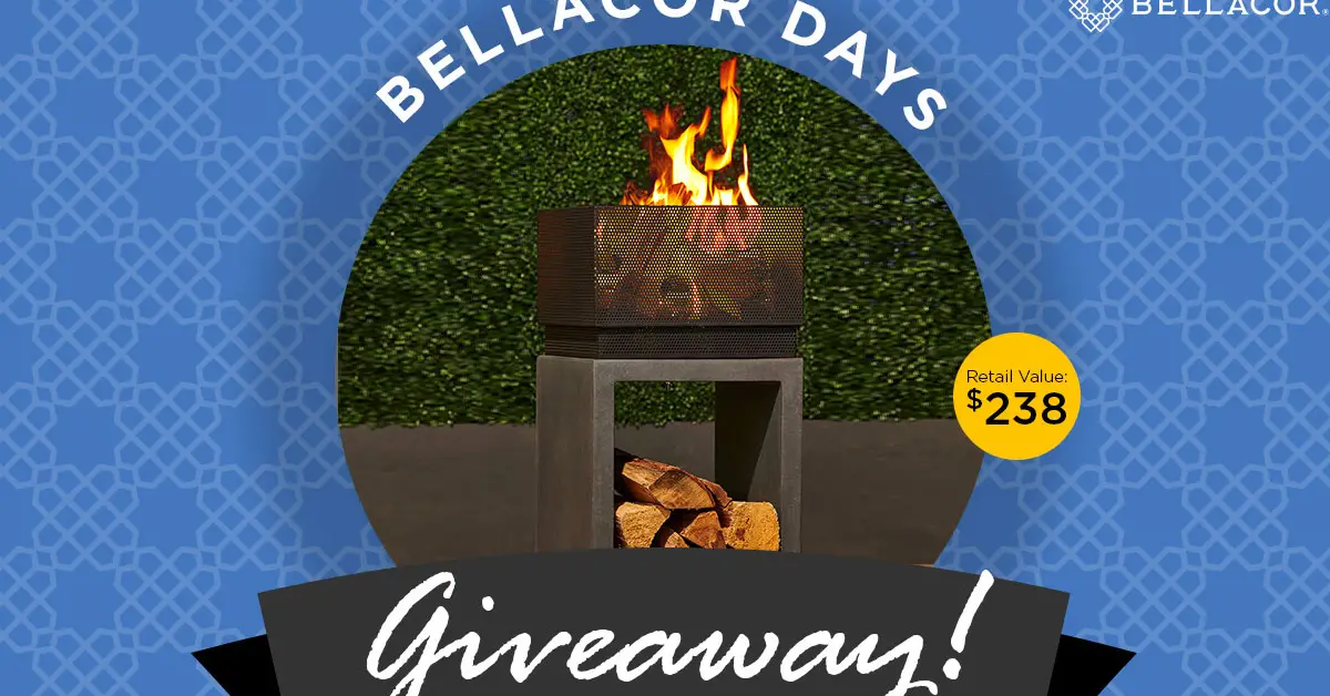 Wood Burning Outdoor Fire Column Sweepstakes