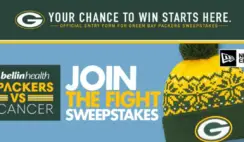 2022 Packers vs Cancer Sweepstakes