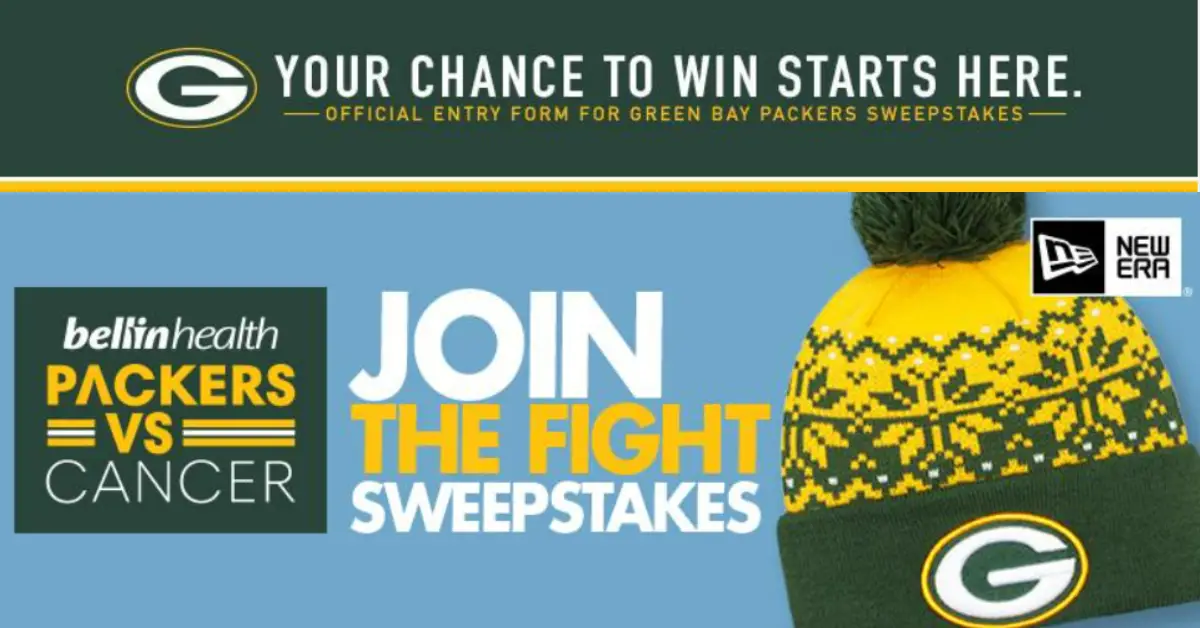 2022 Packers vs Cancer Sweepstakes