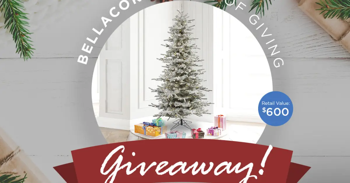 Bellacors Season Of Giving Vickerman Sierra Christmas Tree Sweepstakes