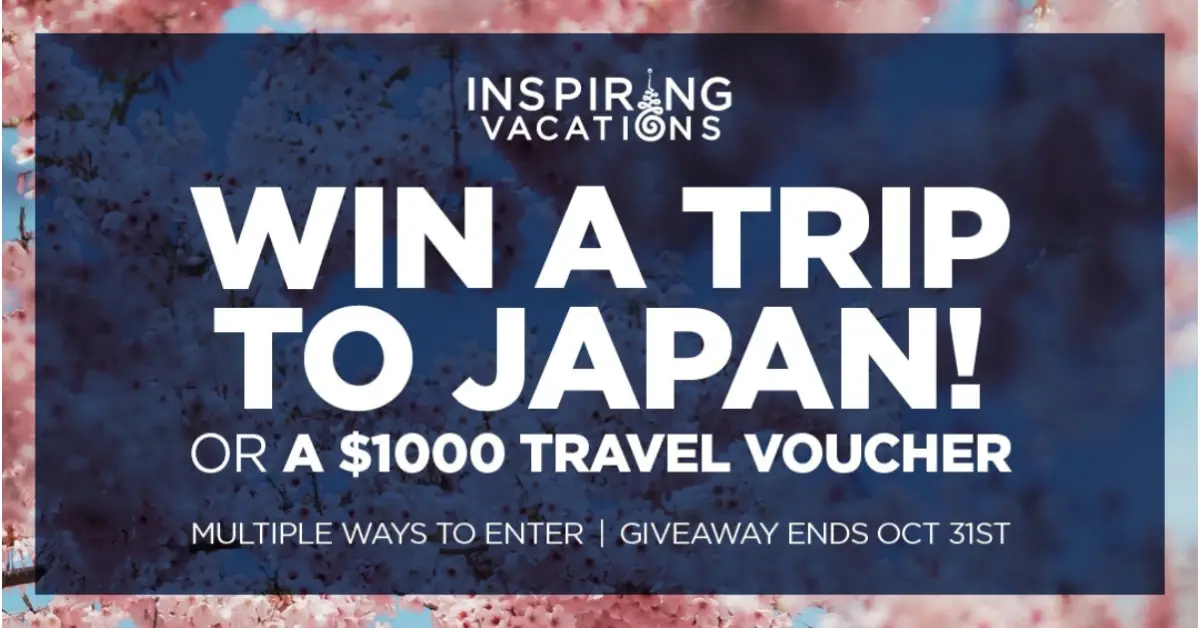 Inspiring Vacations Trip to Japan Giveaway