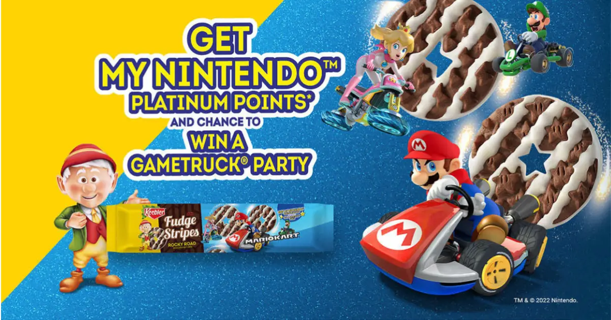 Keebler Mobile Gaming Kart Party Sweepstakes
