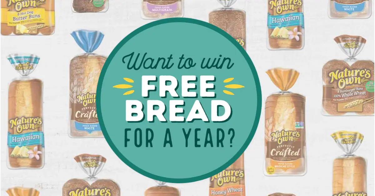 Natures Own Free Bread for a Year Giveaway