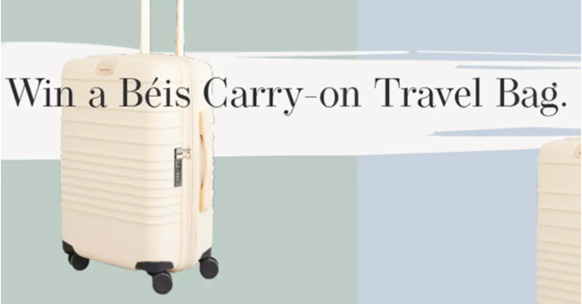 Shop Across Texas Win a BÉIS Carry on Travel Bag Sweepstakes