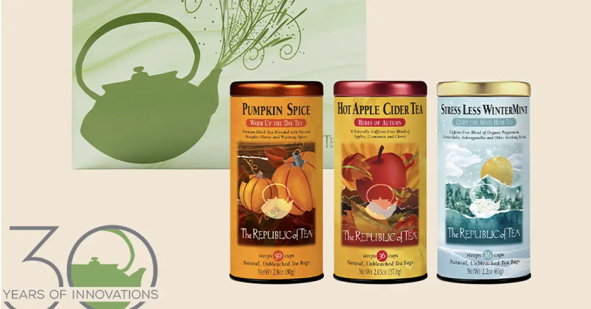 The Republic of Tea 30th Anniversary Monthly Giveaway