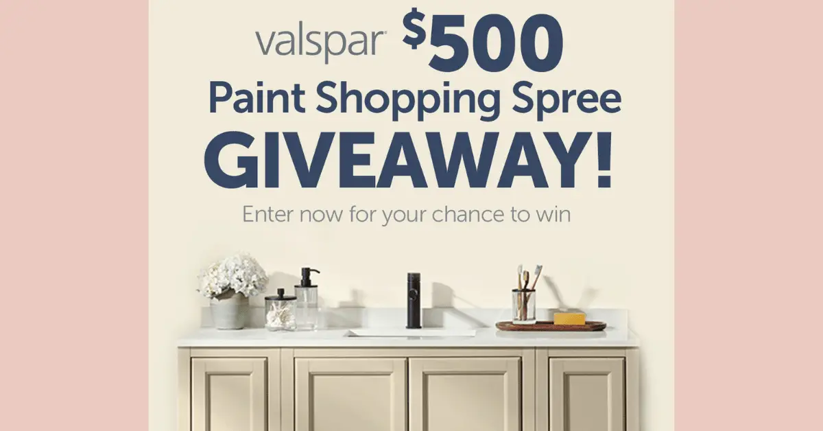 Valspar $500 Paint Shopping Spree Giveaway