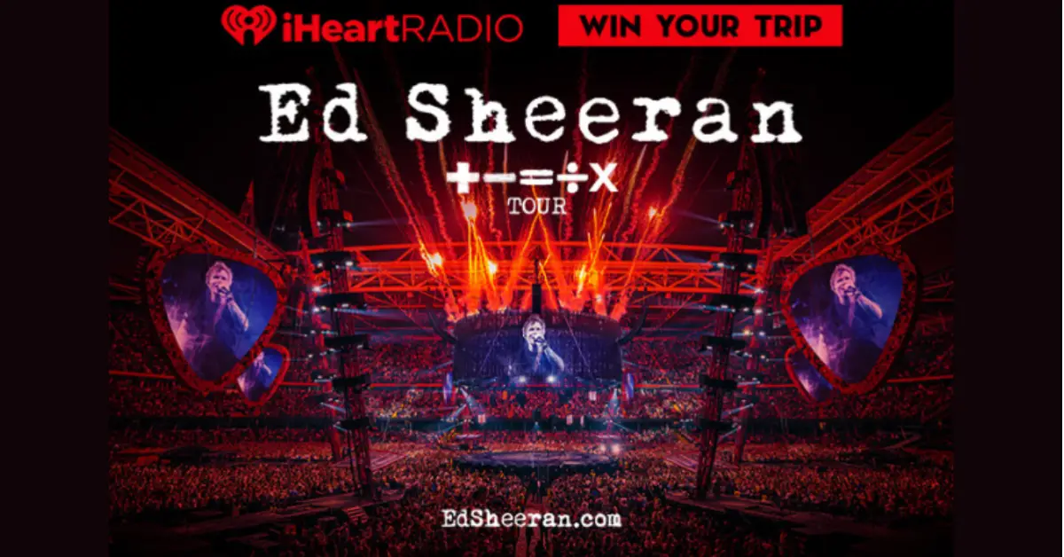 Win Your Trip to see Ed Sheeran on his Mathematics Tour Sweepstakes