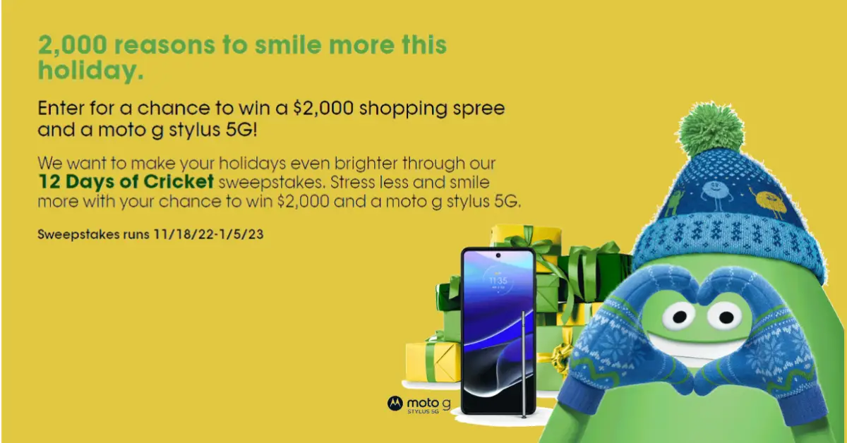 12 Days of Cricket Sweepstakes