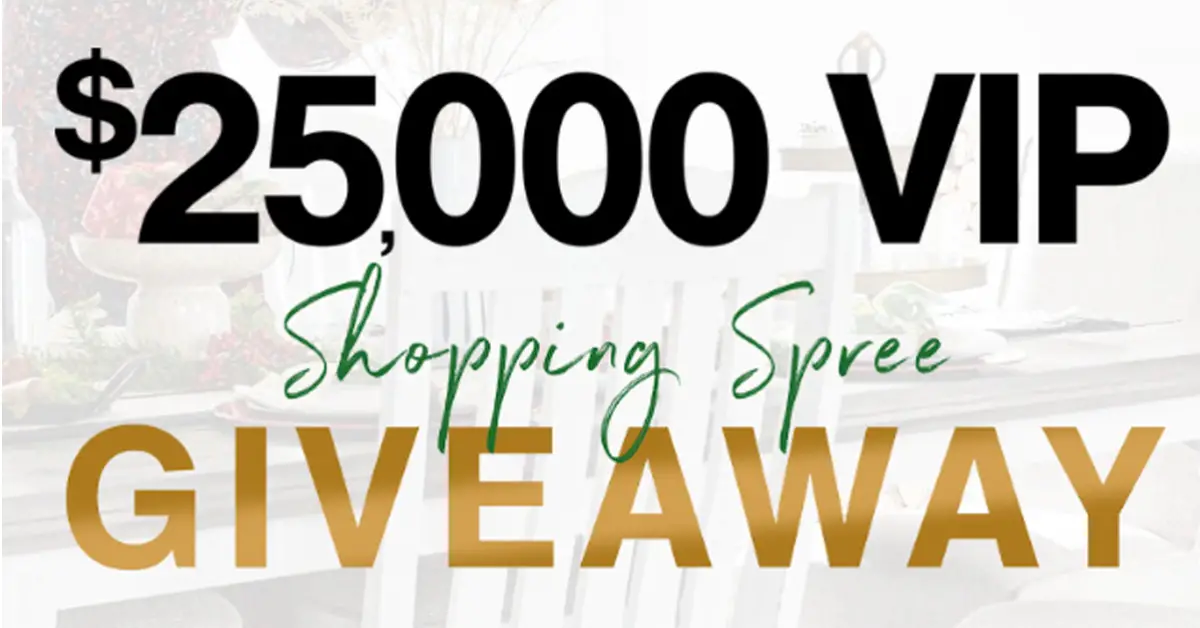 Ashley Furniture $25000 Shopping Spree Giveaway
