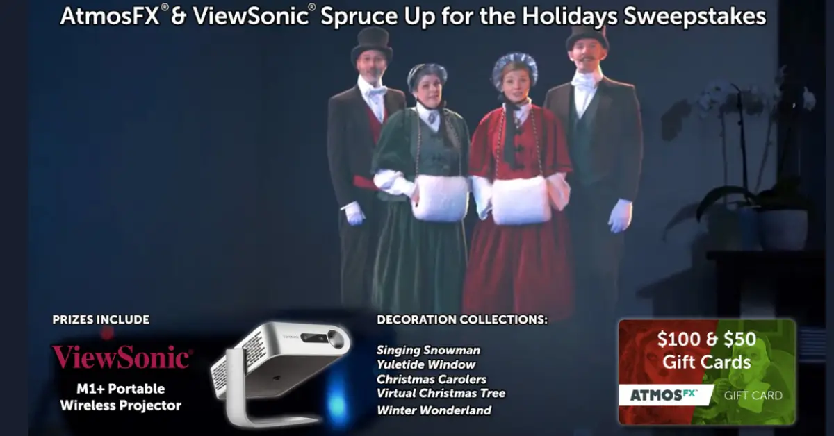 AtmosFX and ViewSonic Spruce Up for the Holidays Sweepstakes