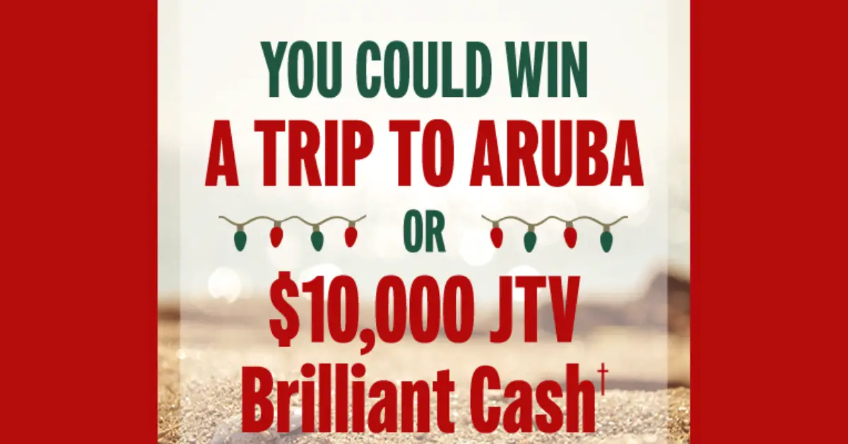 JTVs Season of Winning A Brilliant Cash and Aruba Giveaway