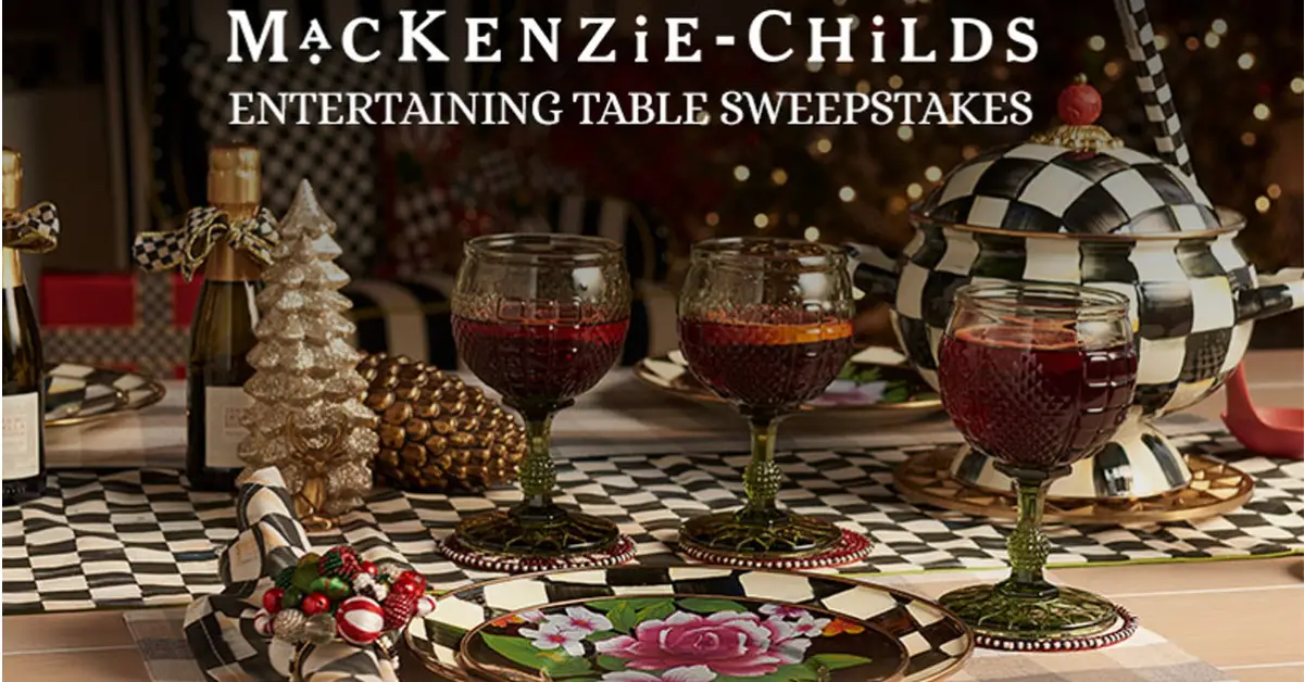 Mackenzie Childs Entertaining Table Sweepstakes