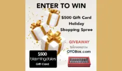 OYOBox $500 Bloomingdales Gift Card Sweepstakes