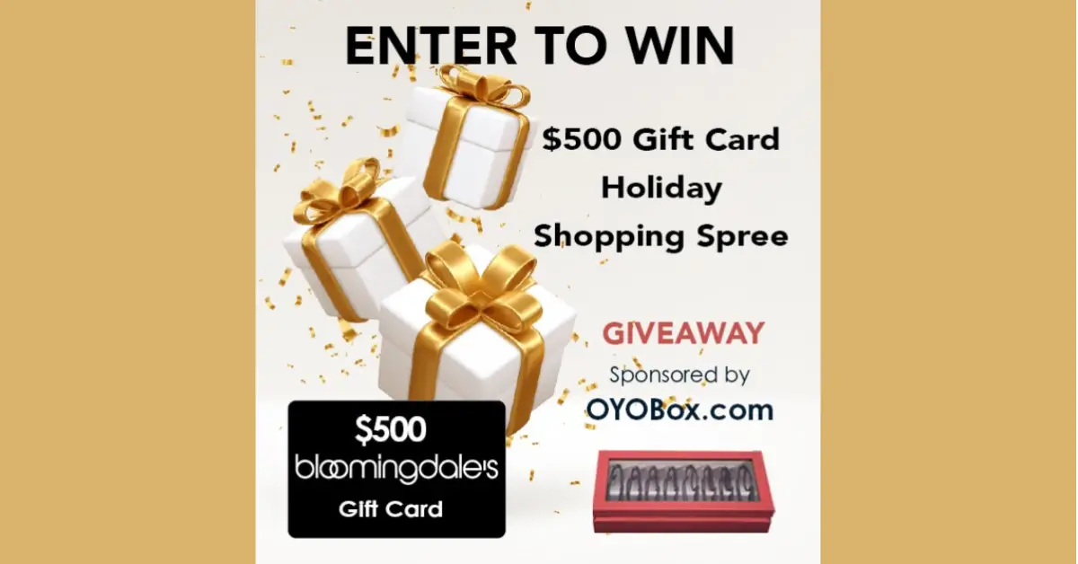 OYOBox $500 Bloomingdales Gift Card Sweepstakes