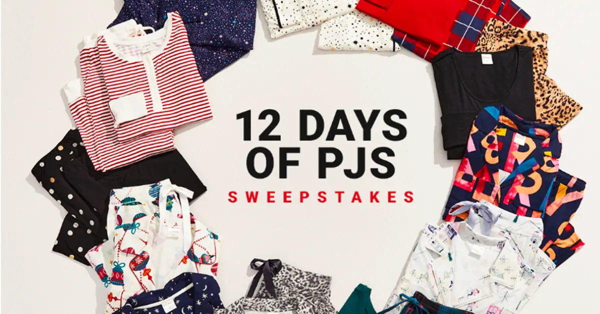 Soma 12 Days of PJs Sweepstakes