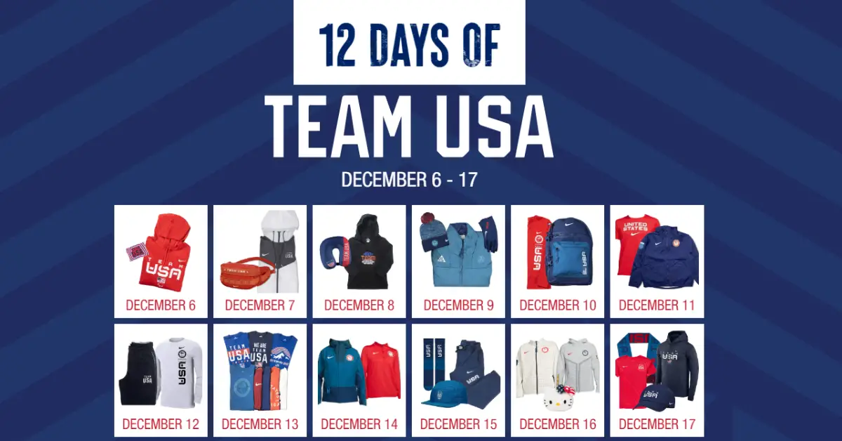 12 Days of Team USA Holiday Sweepstakes