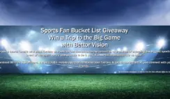 Better Vision Sports Fan Bucket List Giveaway