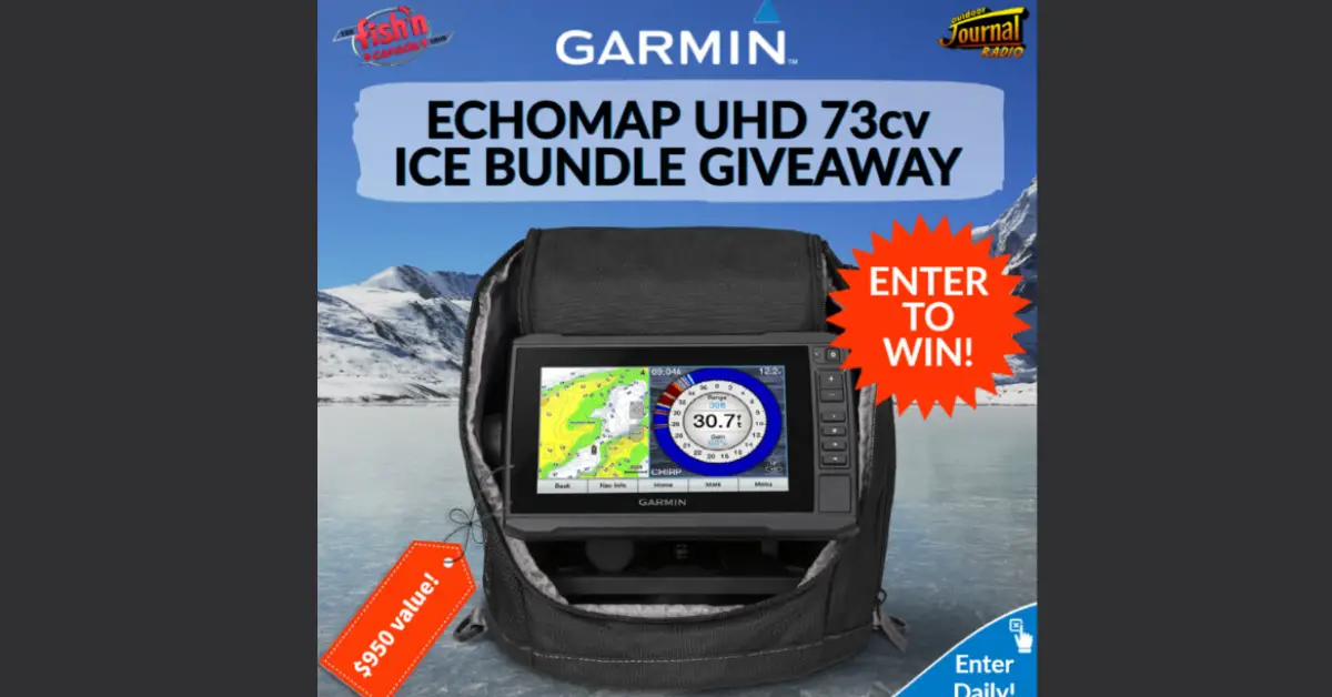 Garmin Echomap UHD 73cv Ice Bundle Giveaway