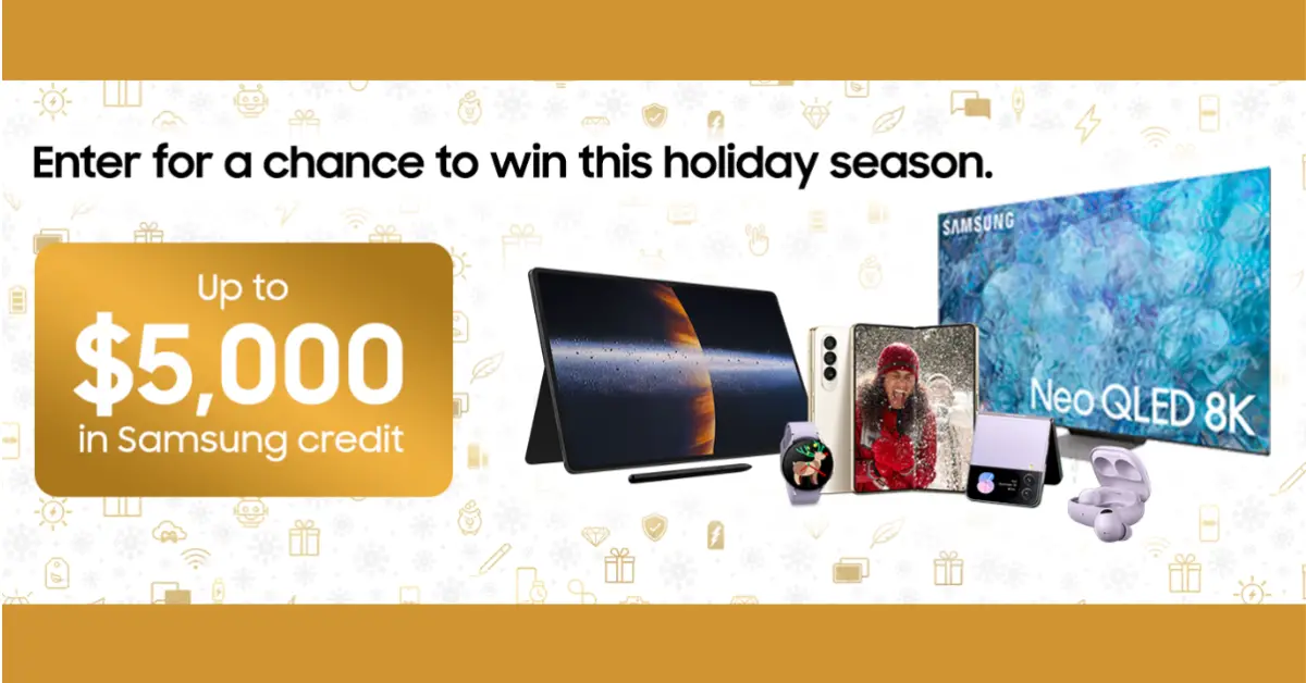 The Samsung Holiday eCertificate Sweepstakes