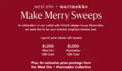 West Elm Marimekko Make Merry Sweepstakes