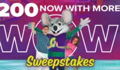 Chuck E Cheese 200 Now With Wow Sweepstakes