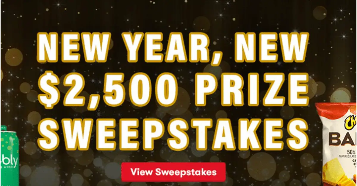 New Year New $2500 Prize Sweepstakes