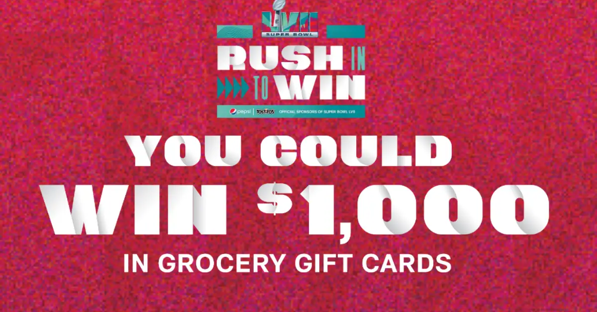 Pepsi Rush in to Win Sweepstakes