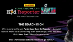 The Panini Super Bowl Kid Reporter Promotion