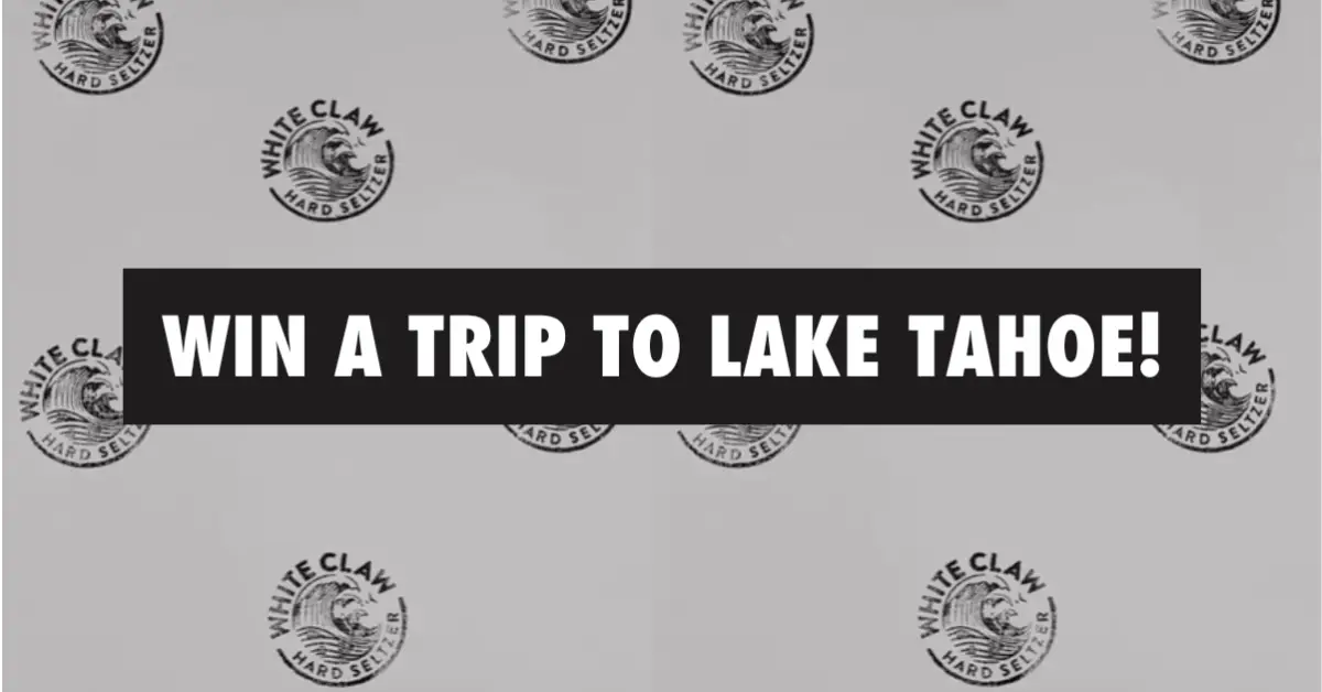 White Claw Hard Seltzer Lake Tahoe Sweepstakes