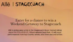 The Stagecoach Weekend Giveaway from Allē