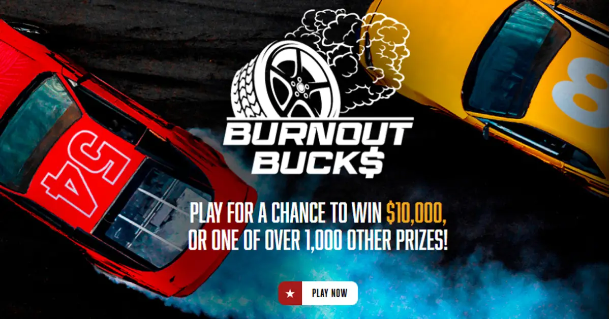 The Winston Rewards Burnout Bucks Instant Win Game