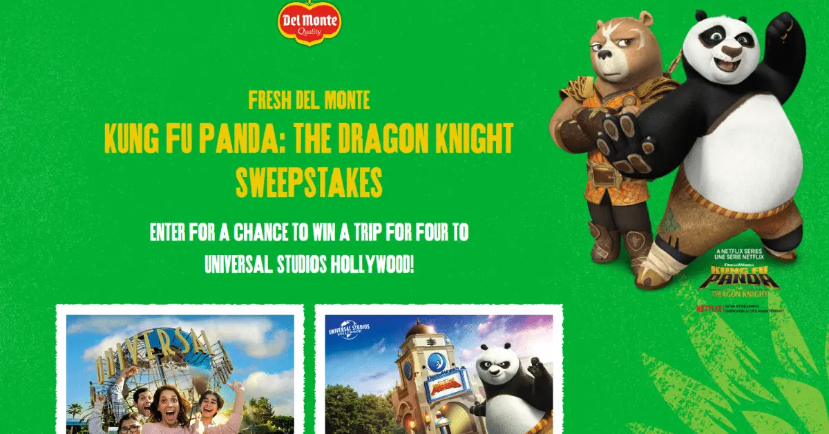 Fresh Del Monte Kung Fu Panda The Dragon Knight Sweepstakes