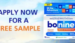 Apply for FREE Bonine Max Strength Motion Sickness Tablets