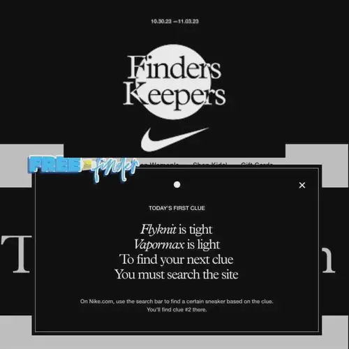 Nike Finders Keepers Scavenger Hunt (Answers CLUES Solved