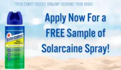 Apply Now For A FREE Sample Of Solarcaine Sunburn Relief